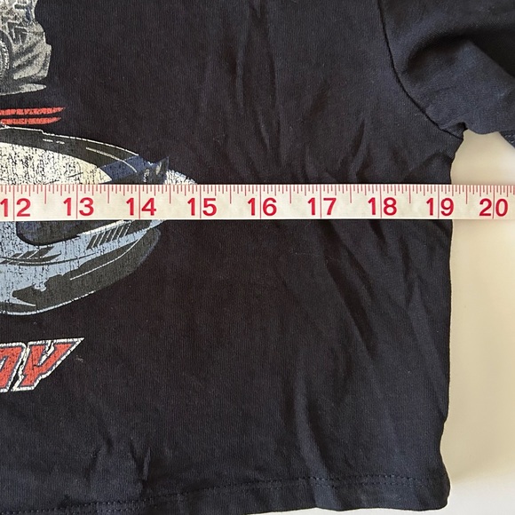 H&M Divided Black Boxy Printed Crop Top size M - Picture 4 of 7